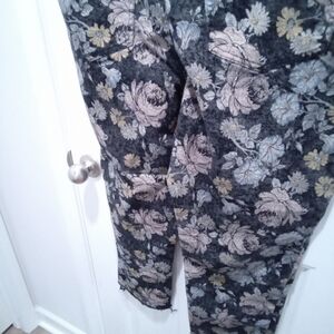 Celebrity Pink Floral Embellished Patterned Pants Size 19